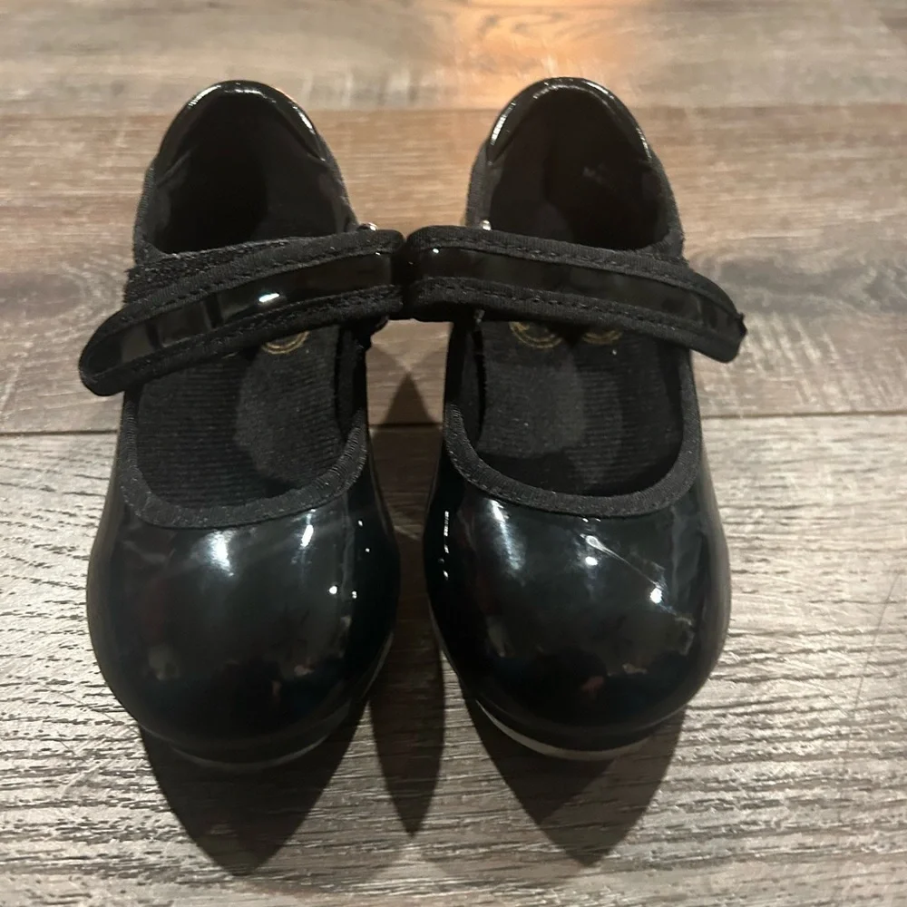 STELLE Kids Tap Dance Shoes Size 2MT toddler black Mary Jane NWOT